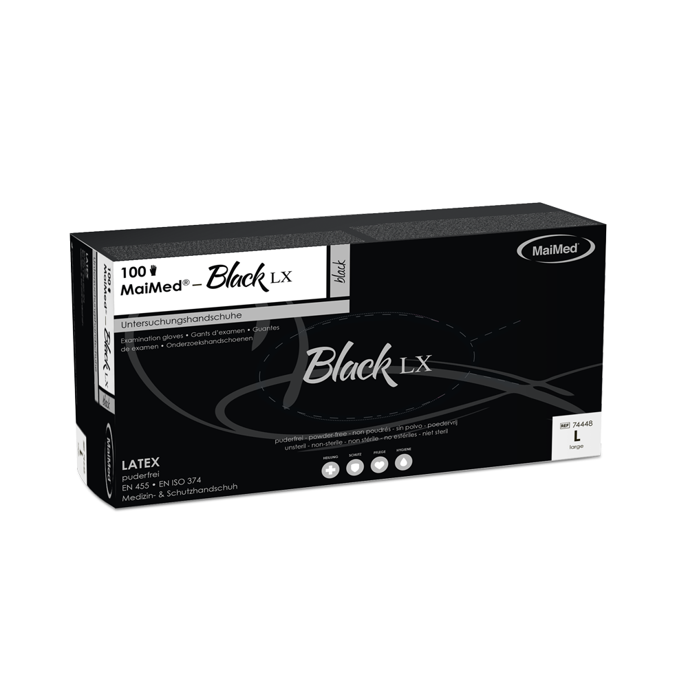 MaiMed® Black LX Einmalhandschuh (Latex)