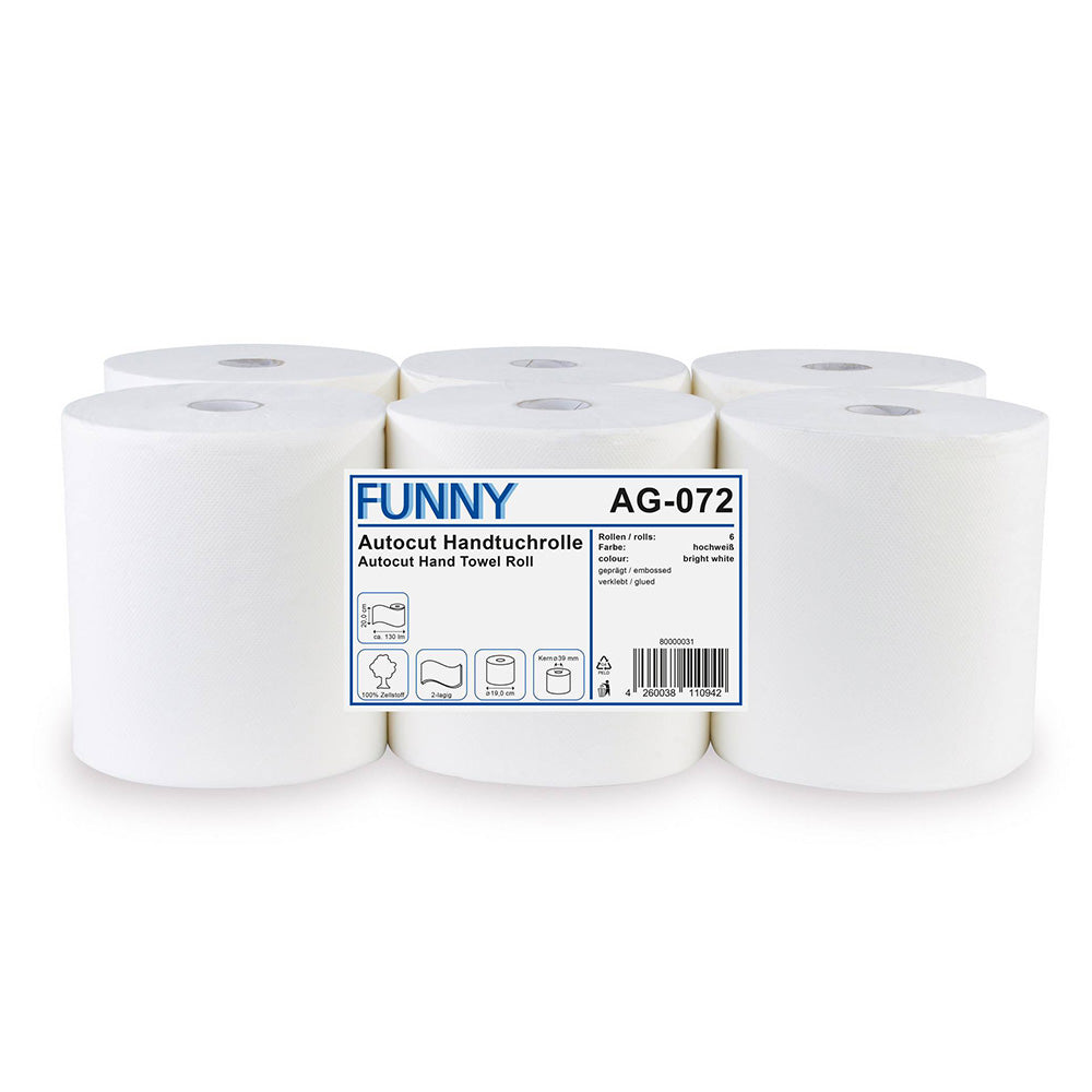 FUNNY AG-072 Handtuchrolle – 2-lagig, 100 % Zellstoff