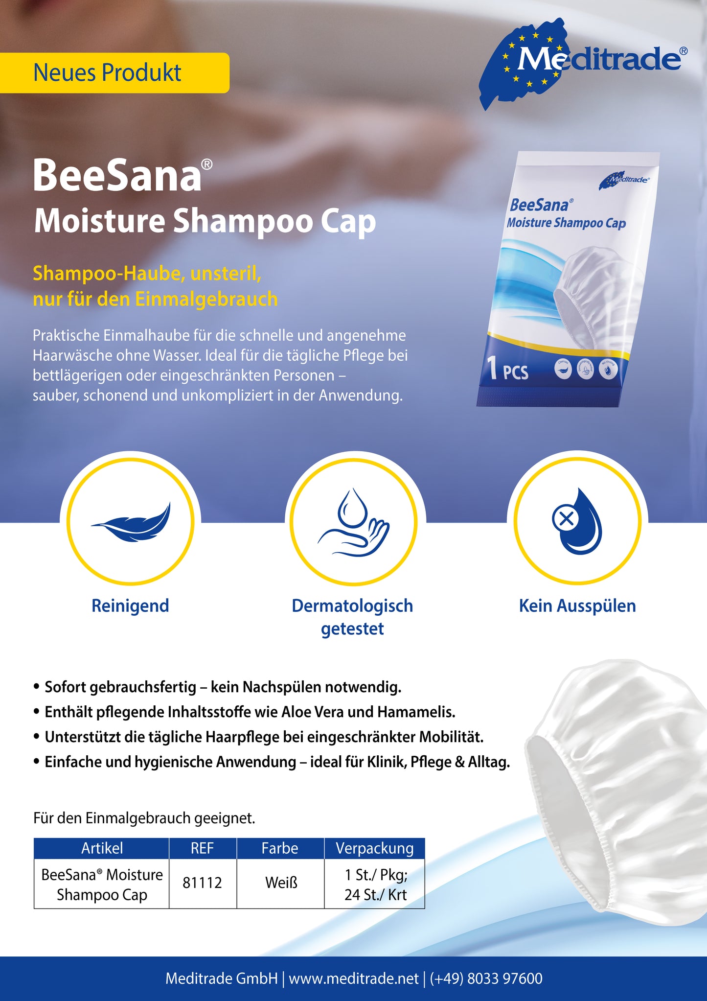 BeeSana® Shampoo-Haube