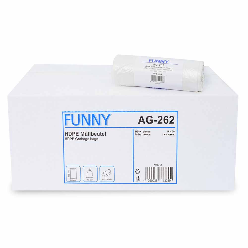 Funny AG-262 HDPE Müllbeutel 60 L
