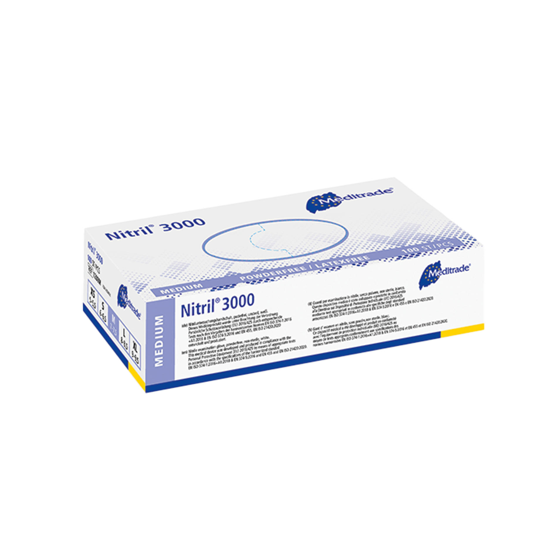 Meditrade® Nitril® 3000 – Einmalhandschuhe Weiß
