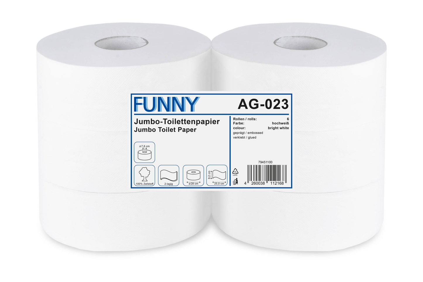 Funny AG-023 Jumbo Toilettenpapier MAXI