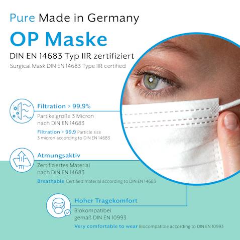 EUMEPRO weiße OP Masken