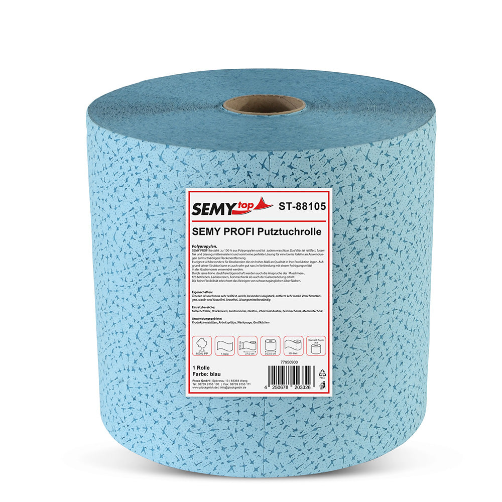 SemyTop ST-88105/88205 Profi Spezialtuch blau, lebensmittelecht, reißfest und fusselfrei
