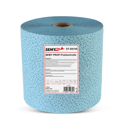 SemyTop ST-88105/88205 Profi Spezialtuch blau, lebensmittelecht, reißfest und fusselfrei
